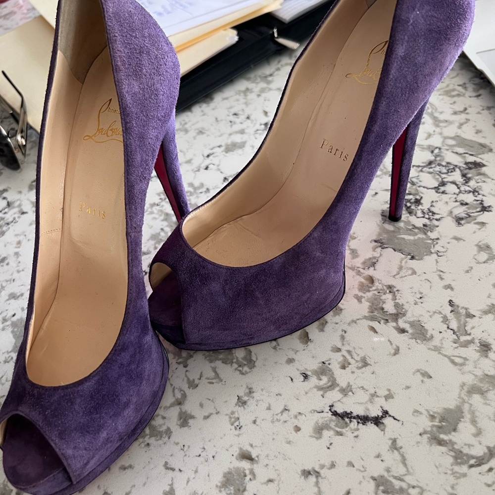 These little purple red bottoms authentic barely worn good condition